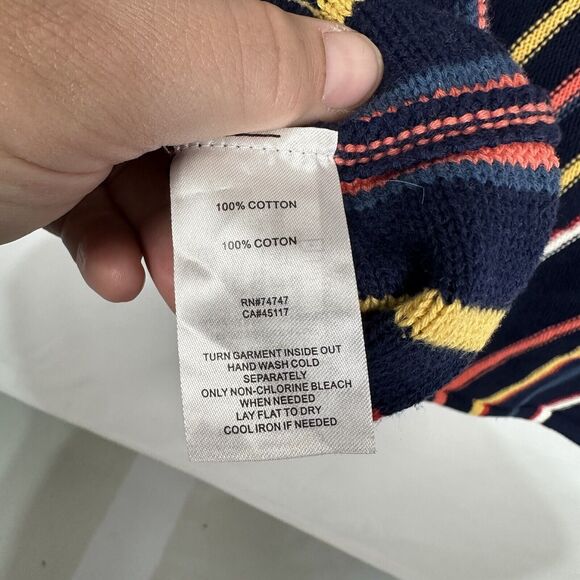 Natural Reflections Desert Stripped Knit 100% Cotton Hoodie Women's Large - Picture 6 of 7